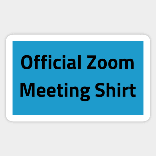 Official Zoom Meeting Shirt Sticker